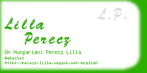 lilla perecz business card